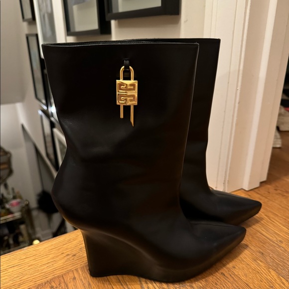 Givenchy Lock Wedge Boots - Picture 7 of 7